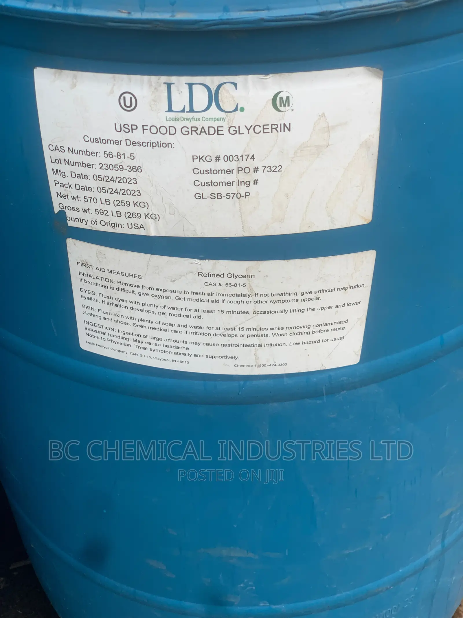 Glycerin,Usp Food Grade