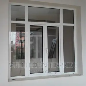 Fix Glass Panels Framed With Casement Aluminum Window