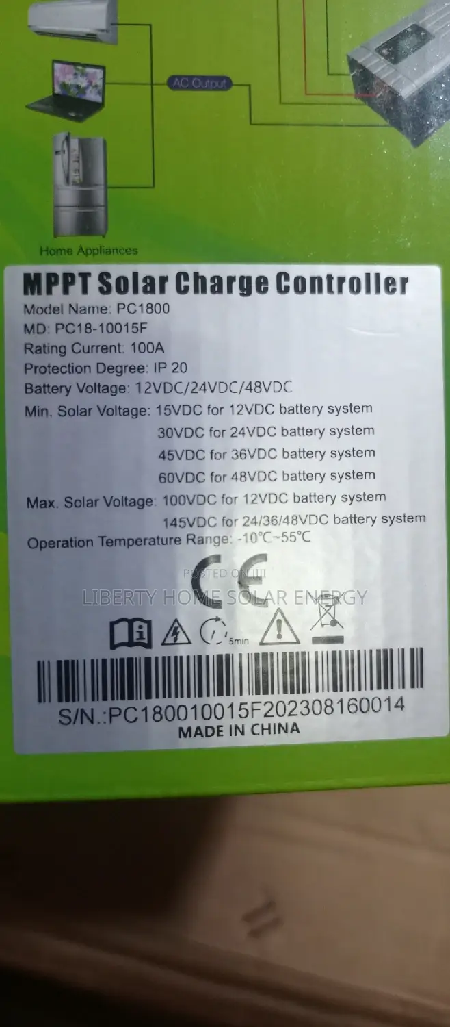 MUST 100a MPPT Charge Controller