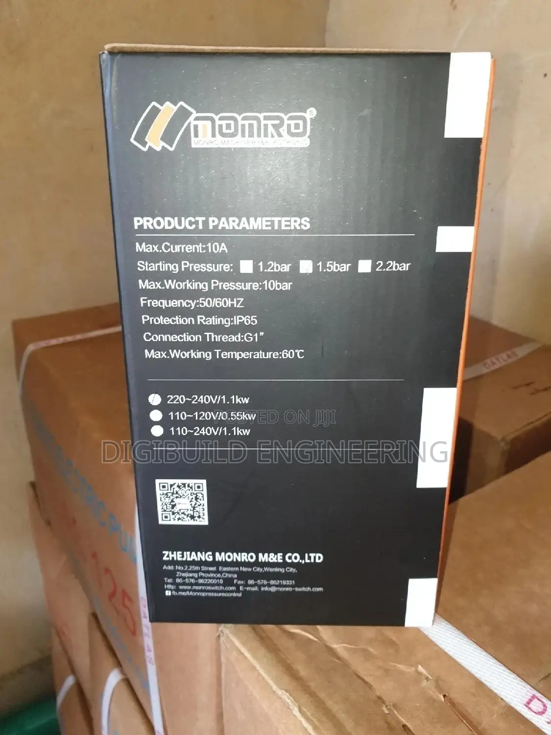 Monro Digital Automatic Pressure Pump Control With Guage