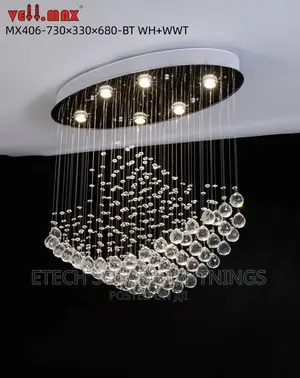 Exclusive Luxury LE D Rain Dropping Chandelier Light 800mm