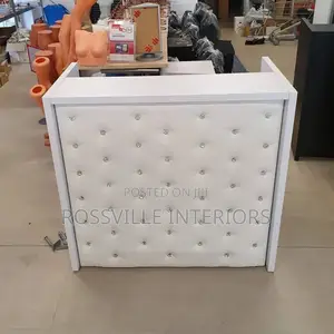 Padded Velvet Receptionist Desk / Front Desk