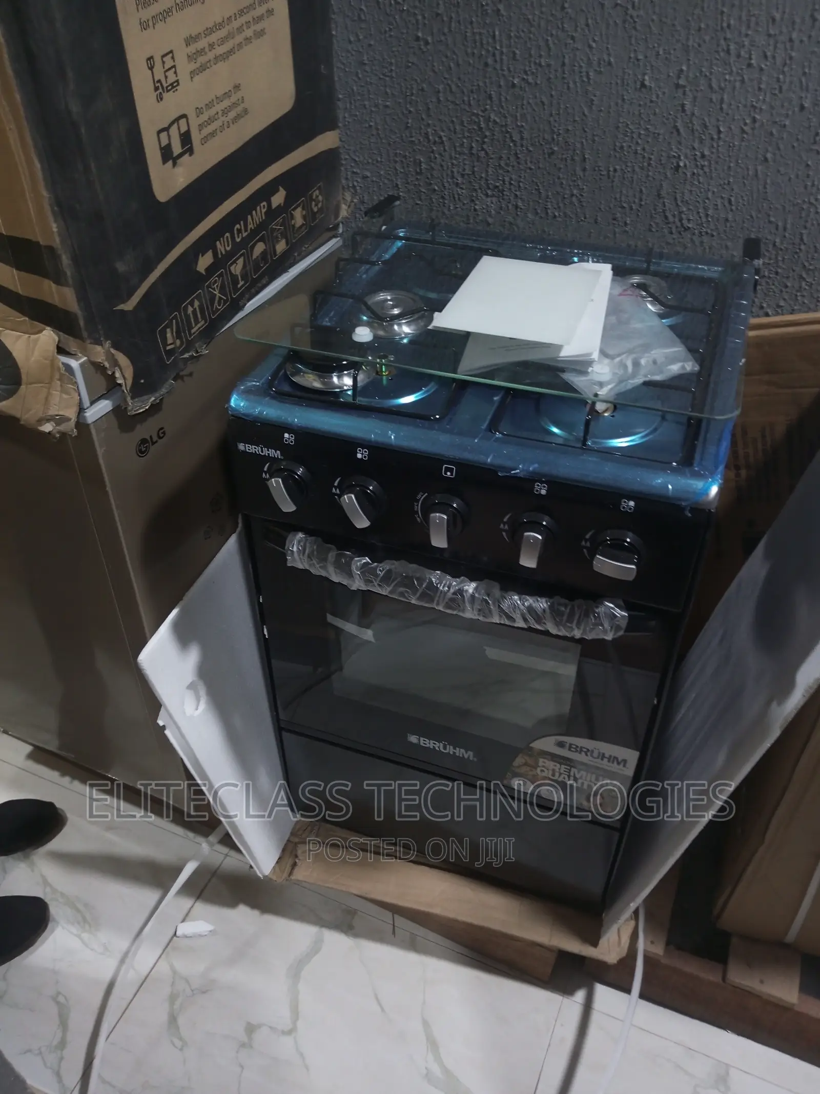 New-in Bruhm Gas Cooker BGC-55401b