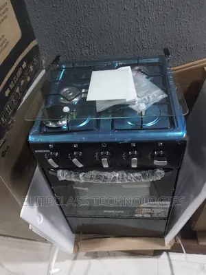 Brand and New Glass Lip 4 Burner Bruhm Gas Cooker BGC-55401b