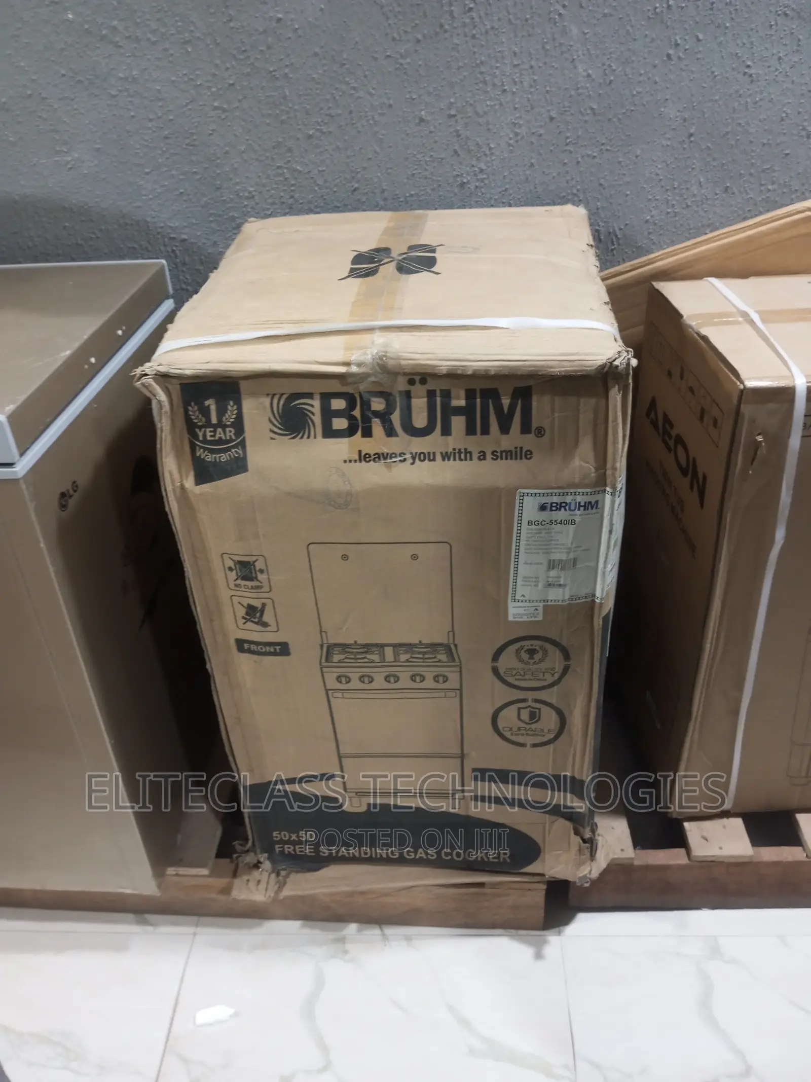 Best Clean 4 Burner Bruhm Gas Cooker BGC-55401b
