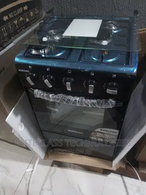 Low Cost Easy to Clean 4 Burner Bruhm Gas Cooker BGC-55401b