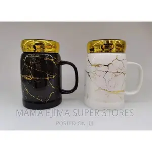 Ceramic Mug With Cover 2pcs