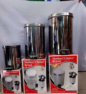 Photo - Stainless Pedal Foot Dust Bin
