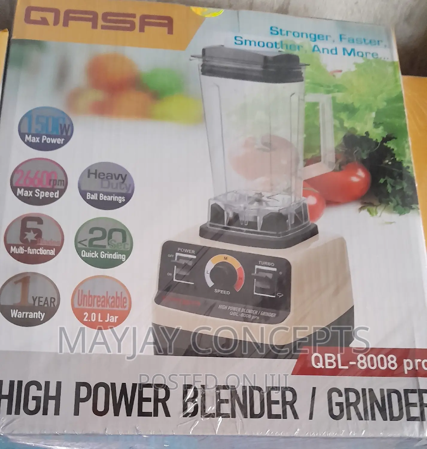 Qasa High Power Blender and Grinder-8008pro