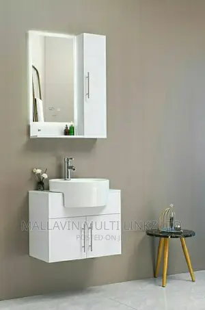 60cm Wall Hung Cabinet Basin With Cabinet Mirrors