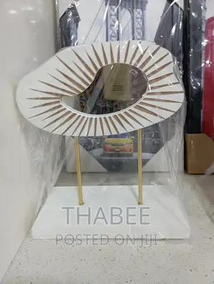 White Mirror Table Top Shelve Console Decor
