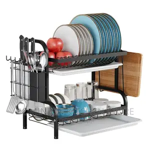2 Layer Dish Drainer Rack