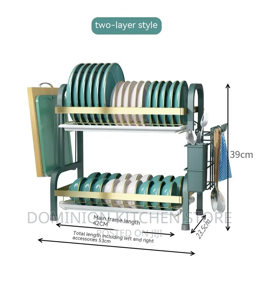 2 Layer Dish Drainer Rack