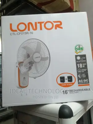 Lonton CTL - CF015R - 16 Inch Rechargeable Wall Fan