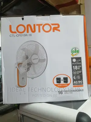 Lonton CTL - CF015R - 16 Inch Rechargeable Wall Fan