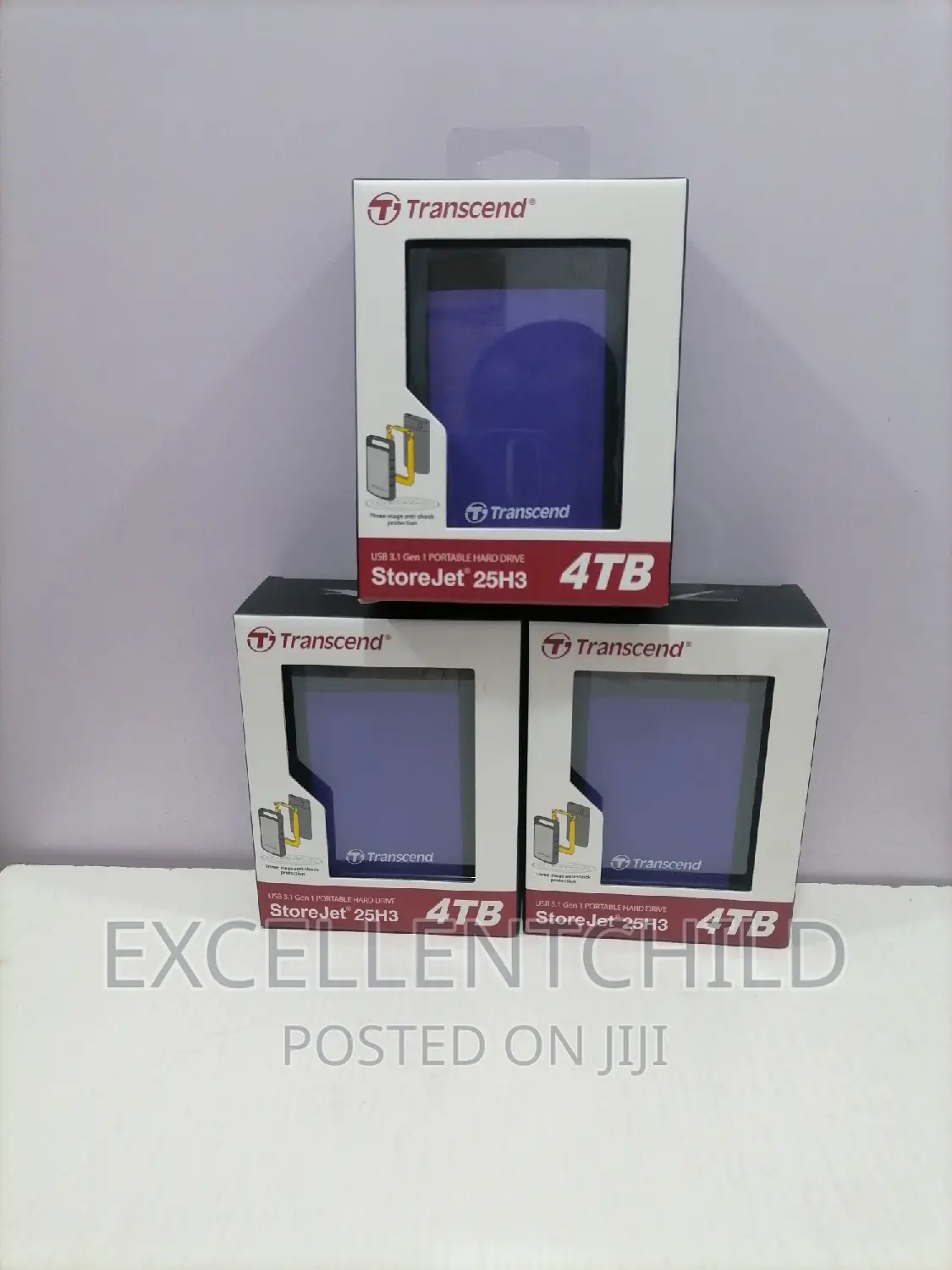 Transcend 4tb Store Jet25h3 USB 3.1 Gen1 Portable Hard Drive