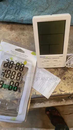 Digital Thermo Humidity Meter With Clock ,Calendar and Alarm