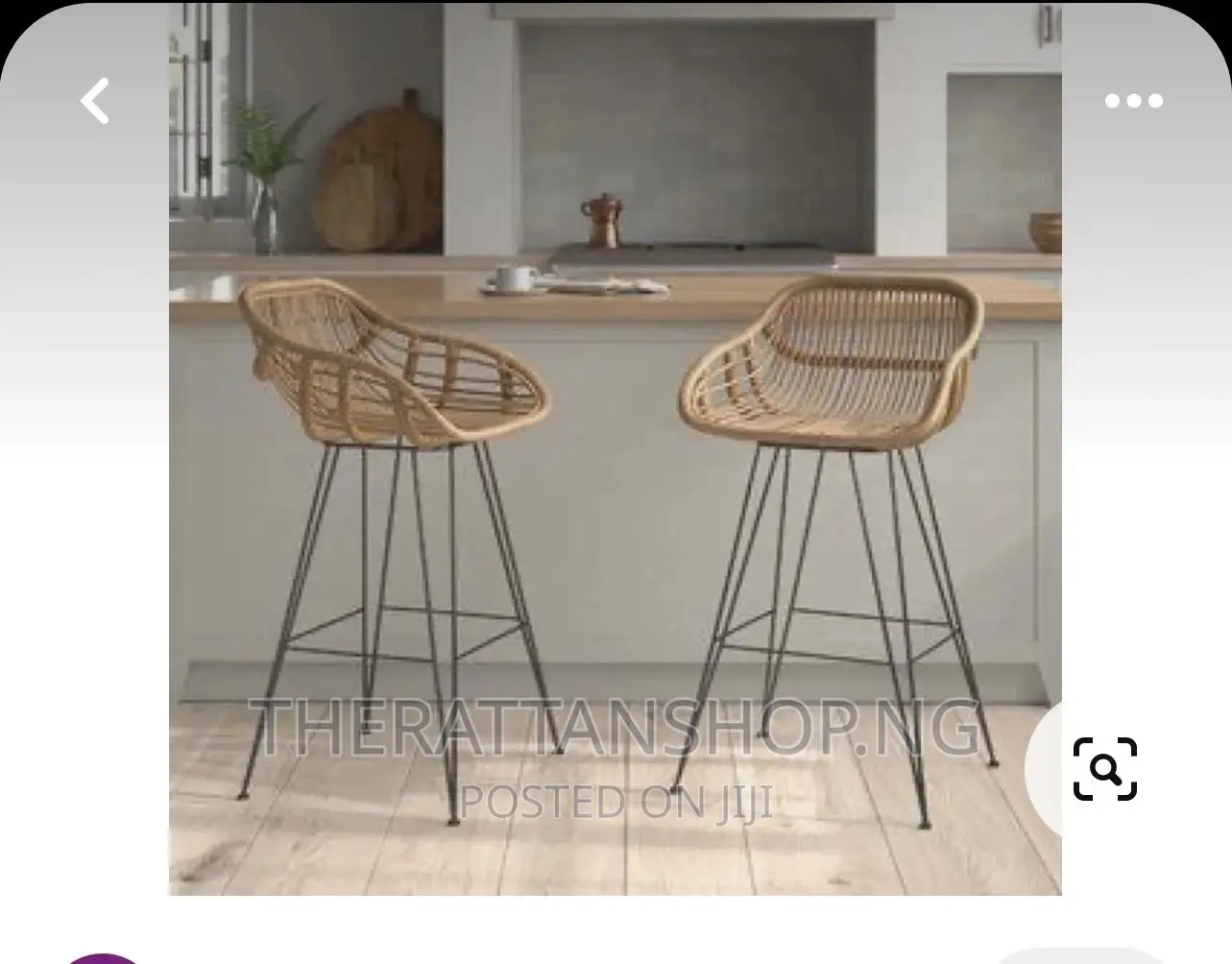 Handmade Rattan Bar Stools