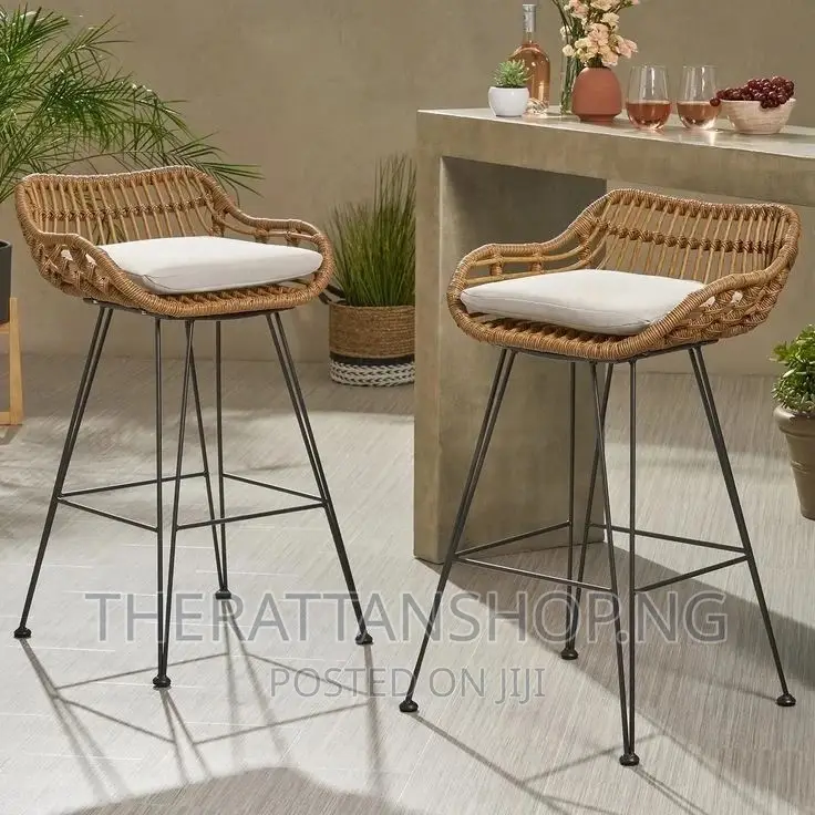 Handmade Rattan Bar Stools
