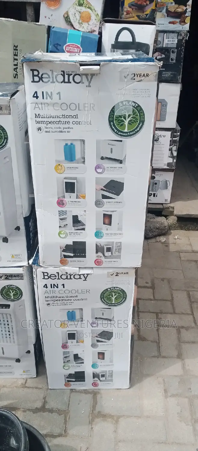Beldray Mobile Air Cooler,Low Voltage,4 in 1,