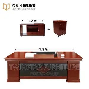Modern Executive Office CEO Table With Extension