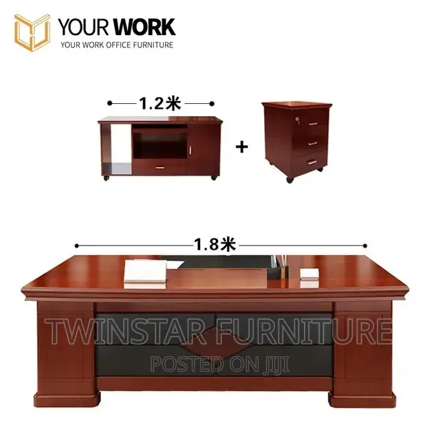 Modern Executive Office CEO Table With Extension