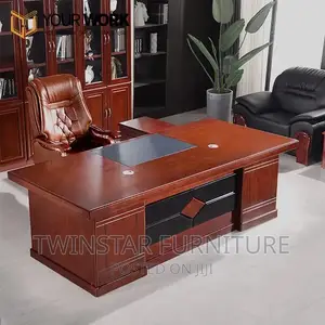 Modern Executive Office CEO Table With Extension