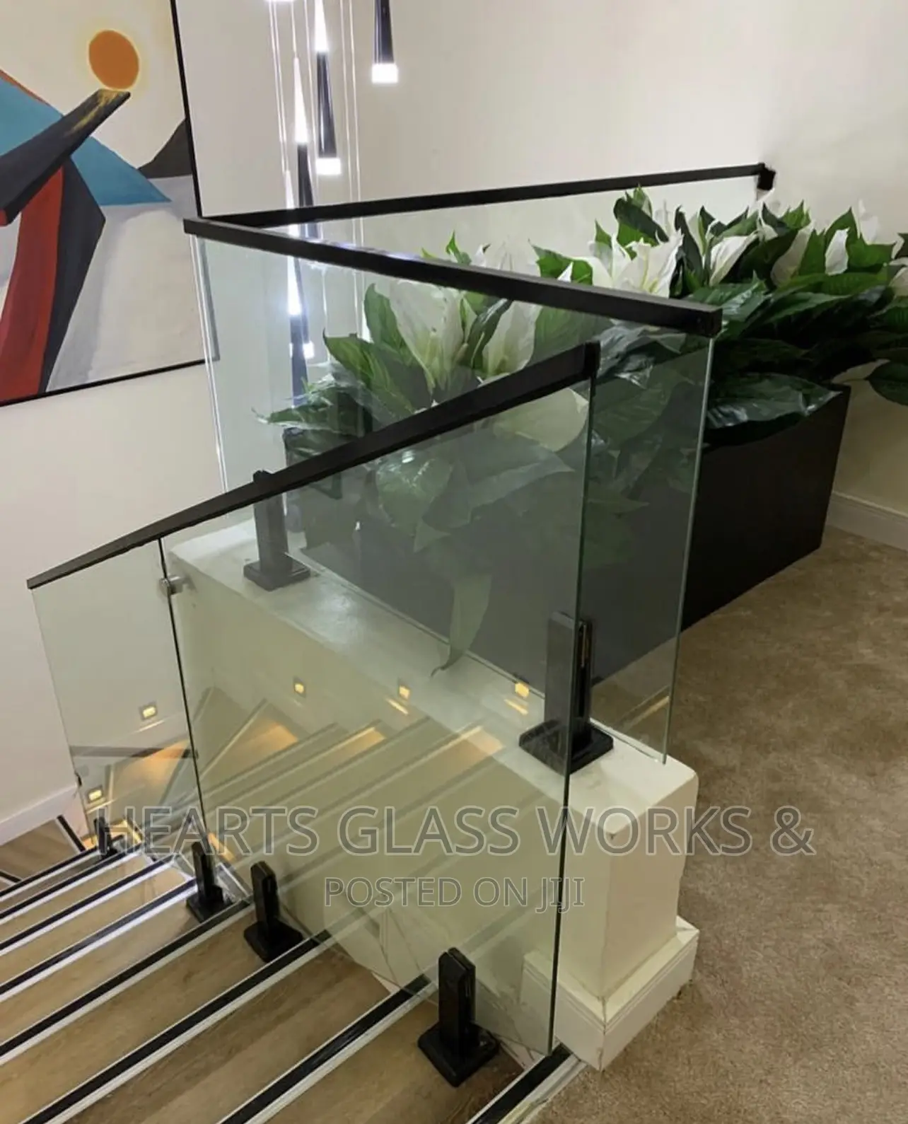 Glass Railing With Spigot Installation