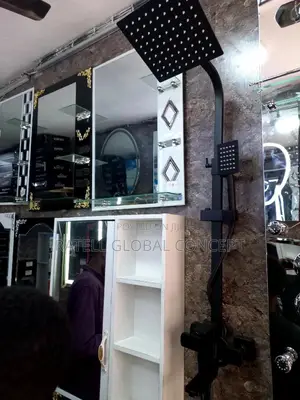 Heavy Guage Black Shower Set [Brimix]