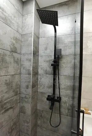 Heavy Guage Black Shower Set [Brimix]