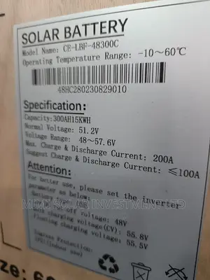 15kwh Cworth Lithium Battery Available