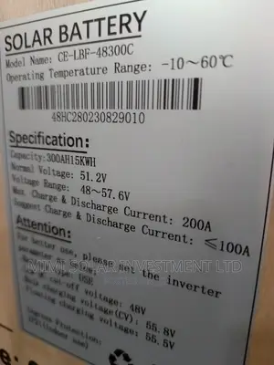 Cworth 15kwh Ion Lithium Battery Available
