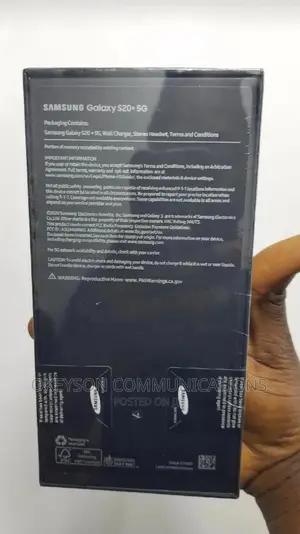 New Samsung Galaxy S20+ 5G 128 GB Black