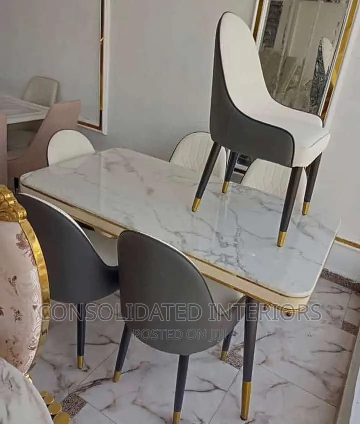Unique Marble Dining Set