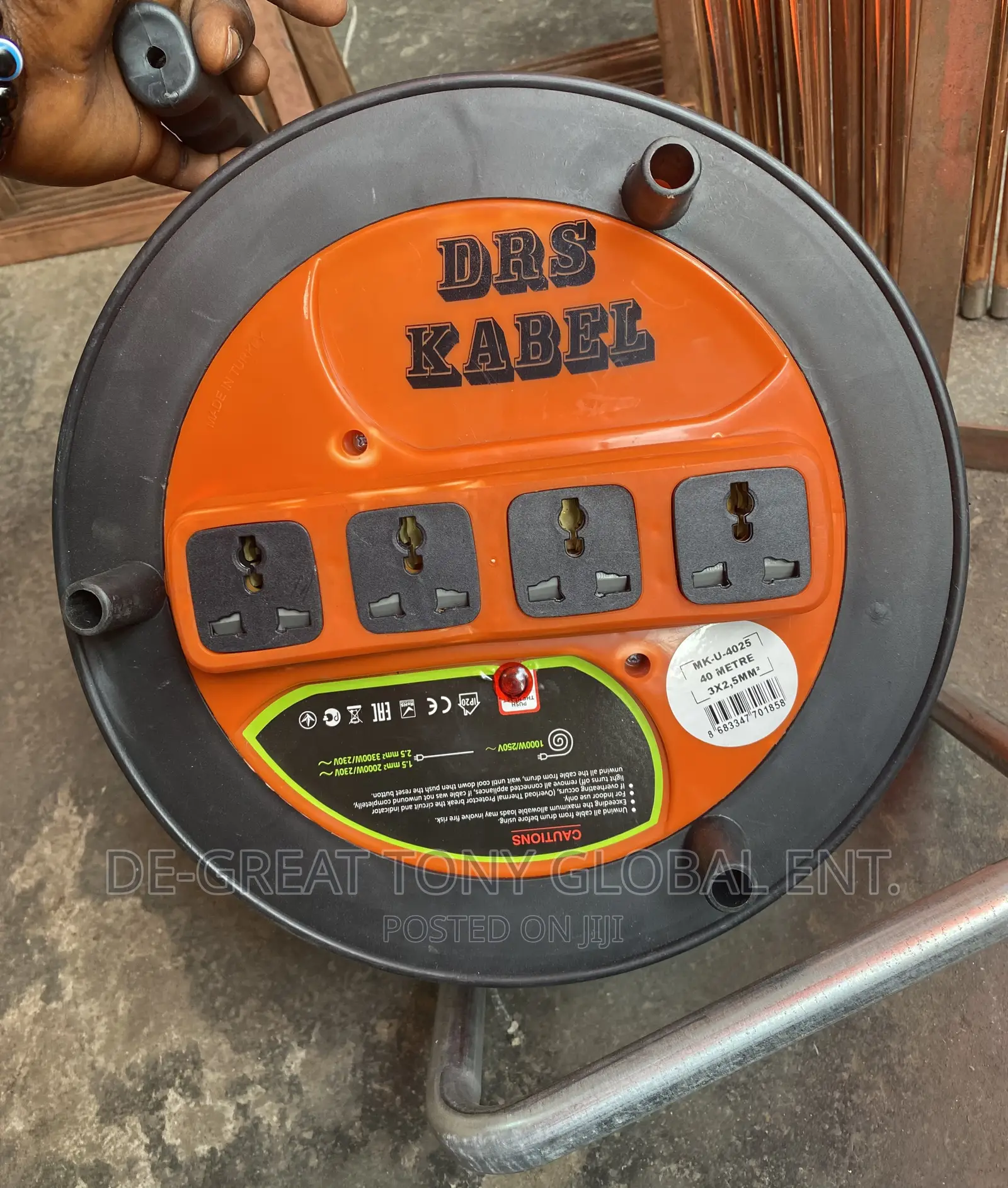 Extension Reel With 4 Sockets DRS