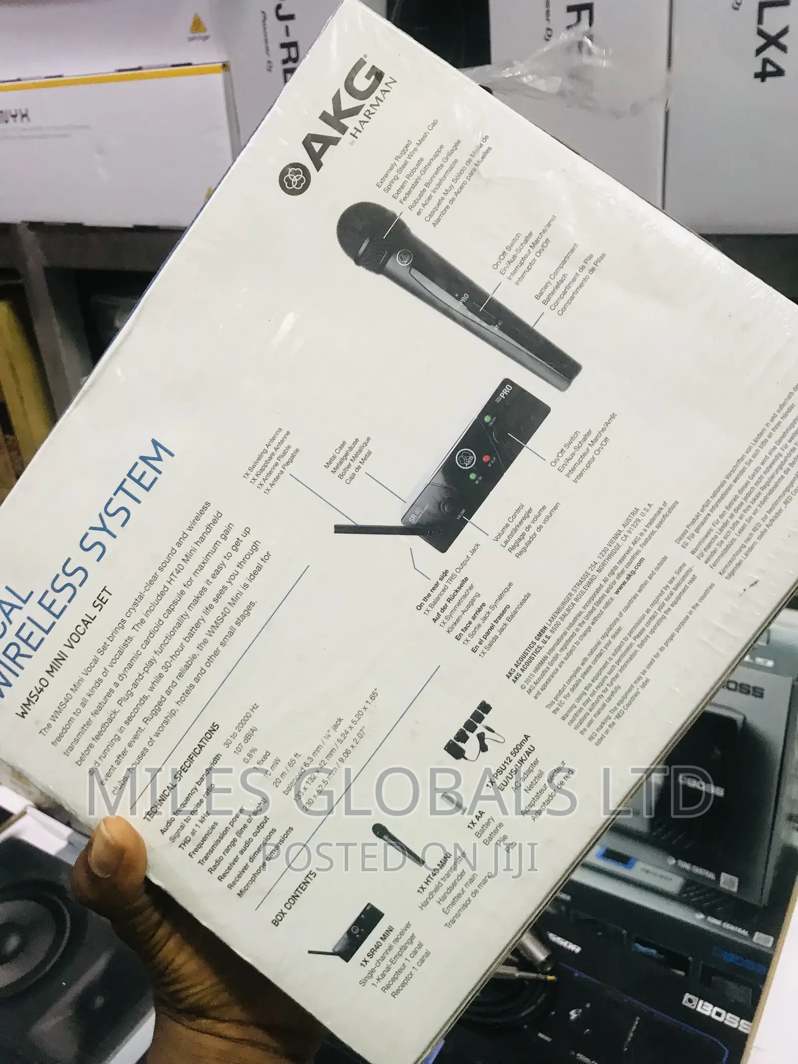 Akg Vocal Wireless Mic Wms40 Single