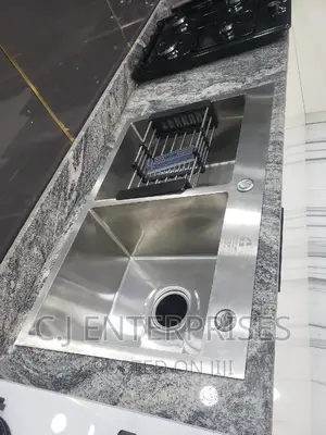Double Bowl Kitchen Sink With Full Accessories