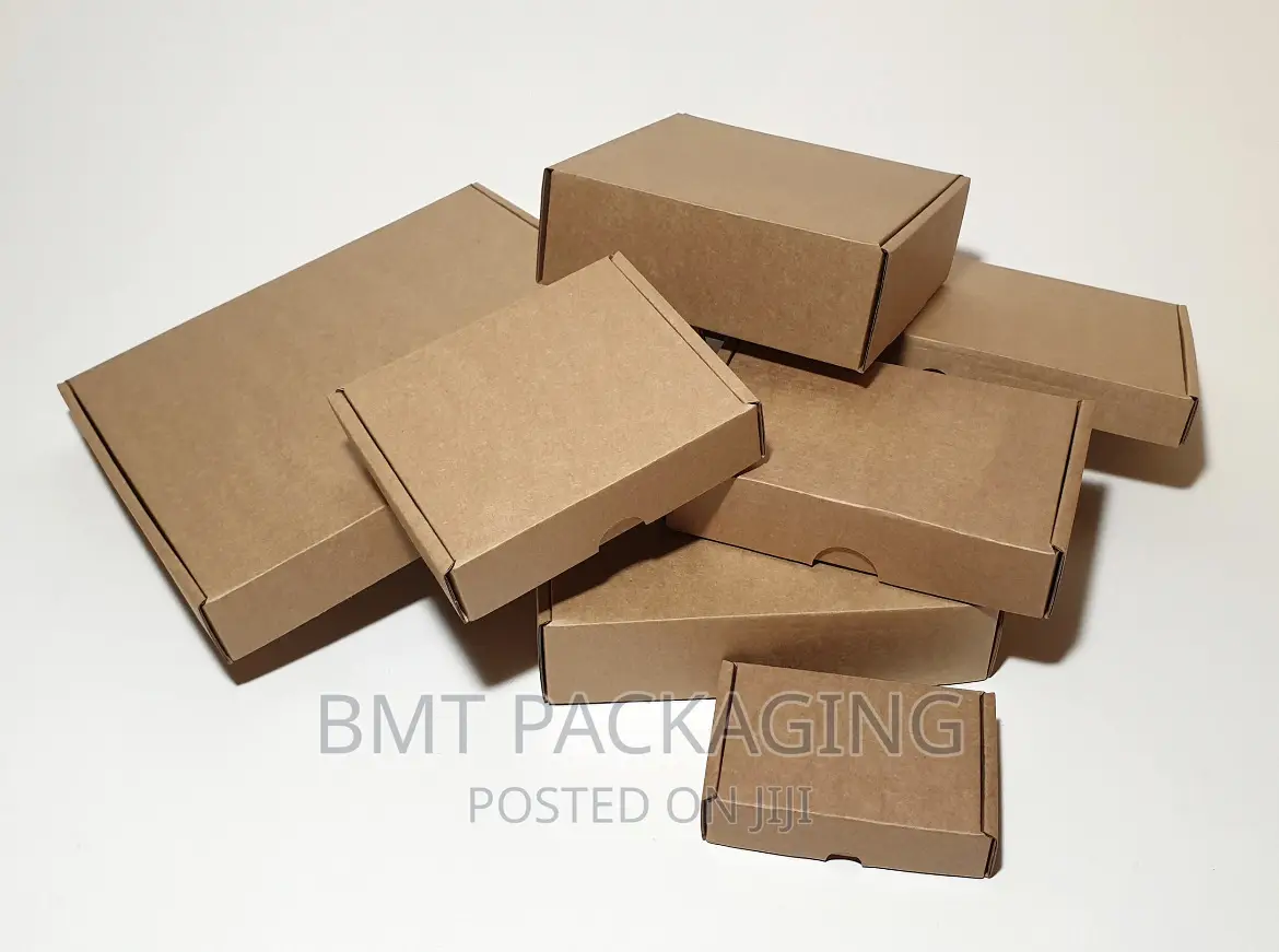 White Brown Corrugated Delivery Mailers