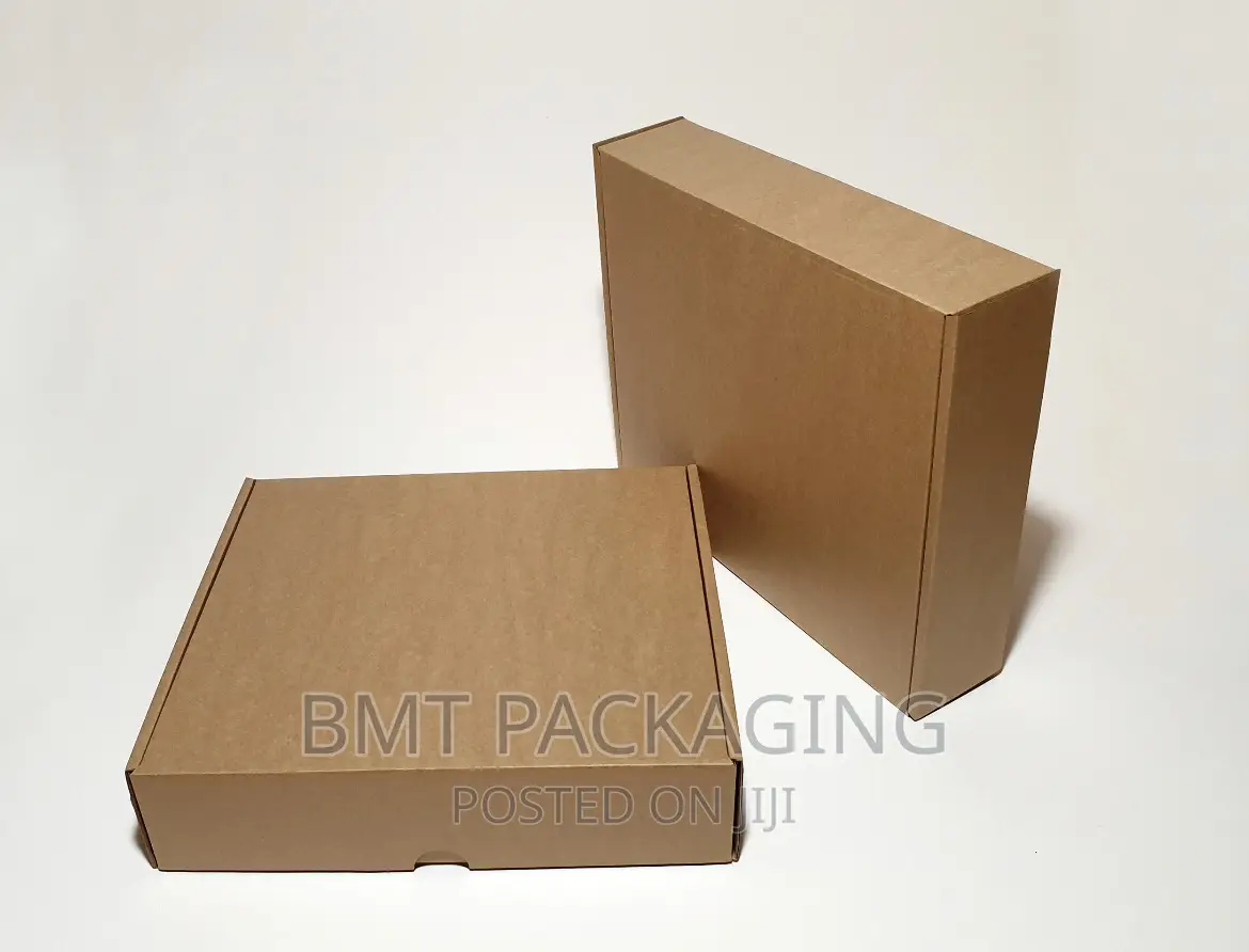 White Brown Corrugated Delivery Mailers