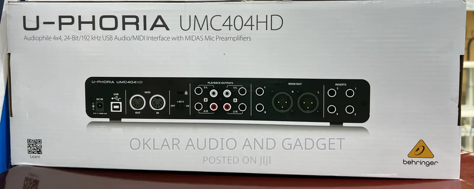 Behringer U-Phoria Umc404hd Audio Interface