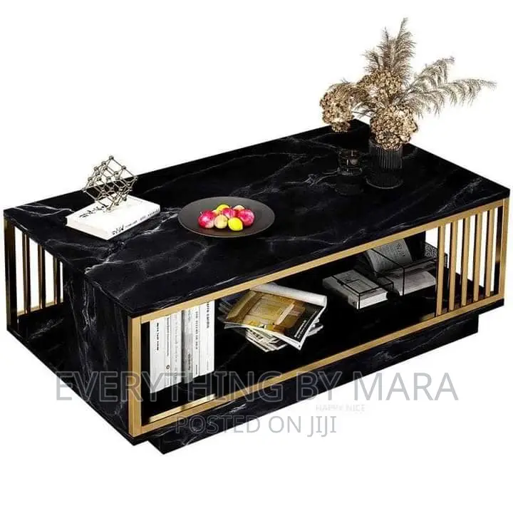 Faux Marble Nordic Center Table