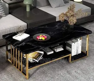 Faux Marble Nordic Center Table