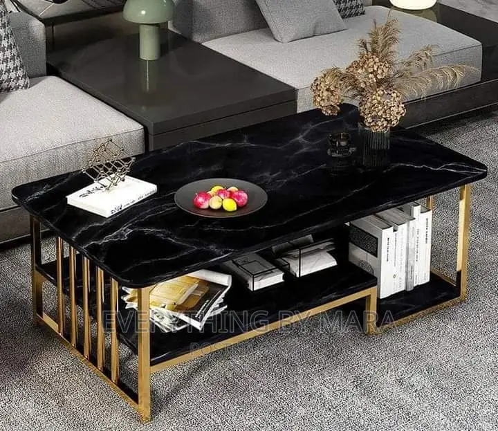 Faux Marble Nordic Center Table