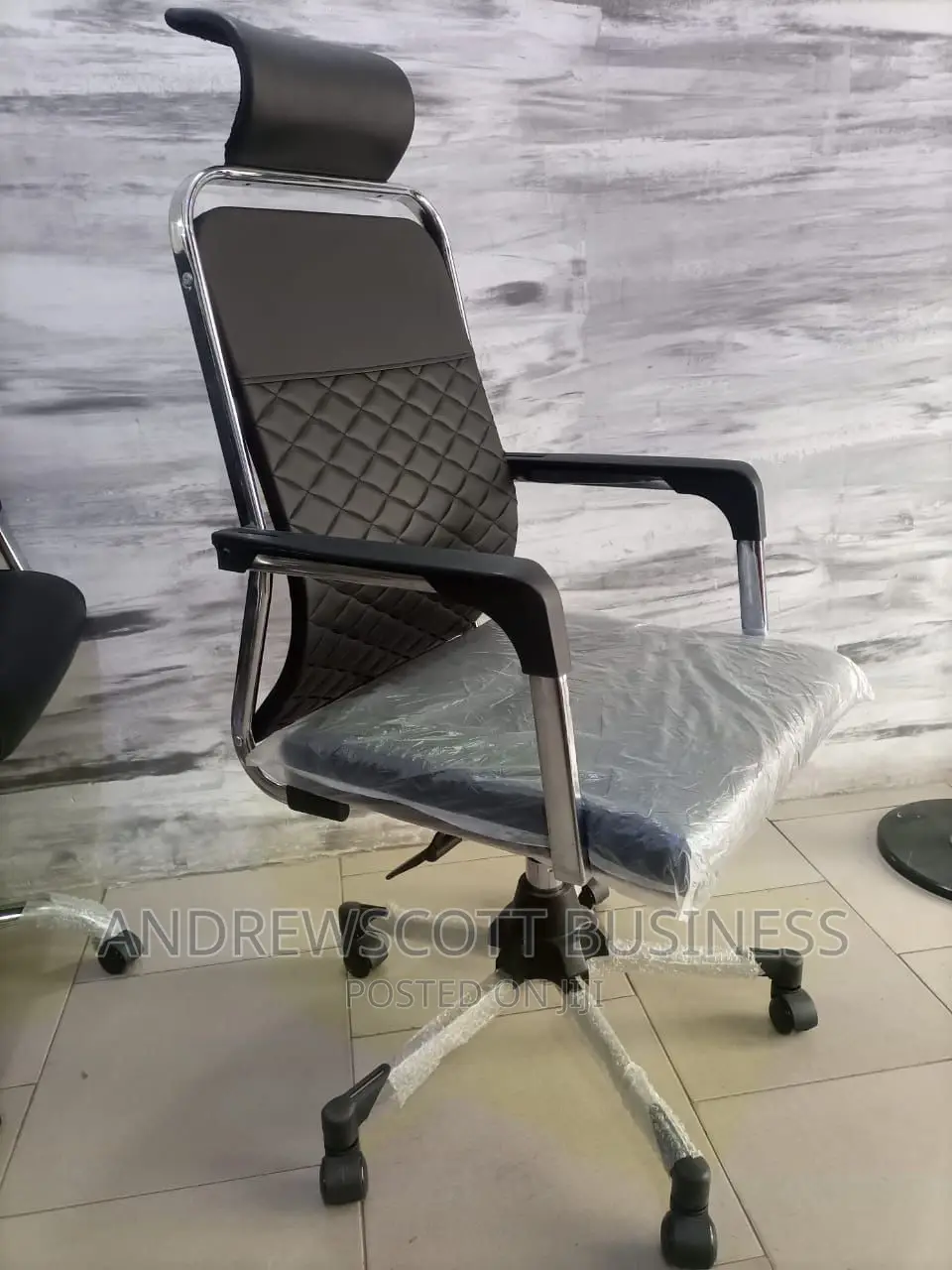 Leather Office Chair With Headrest