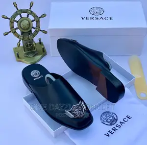 Versace Leather Half Shoe for Men