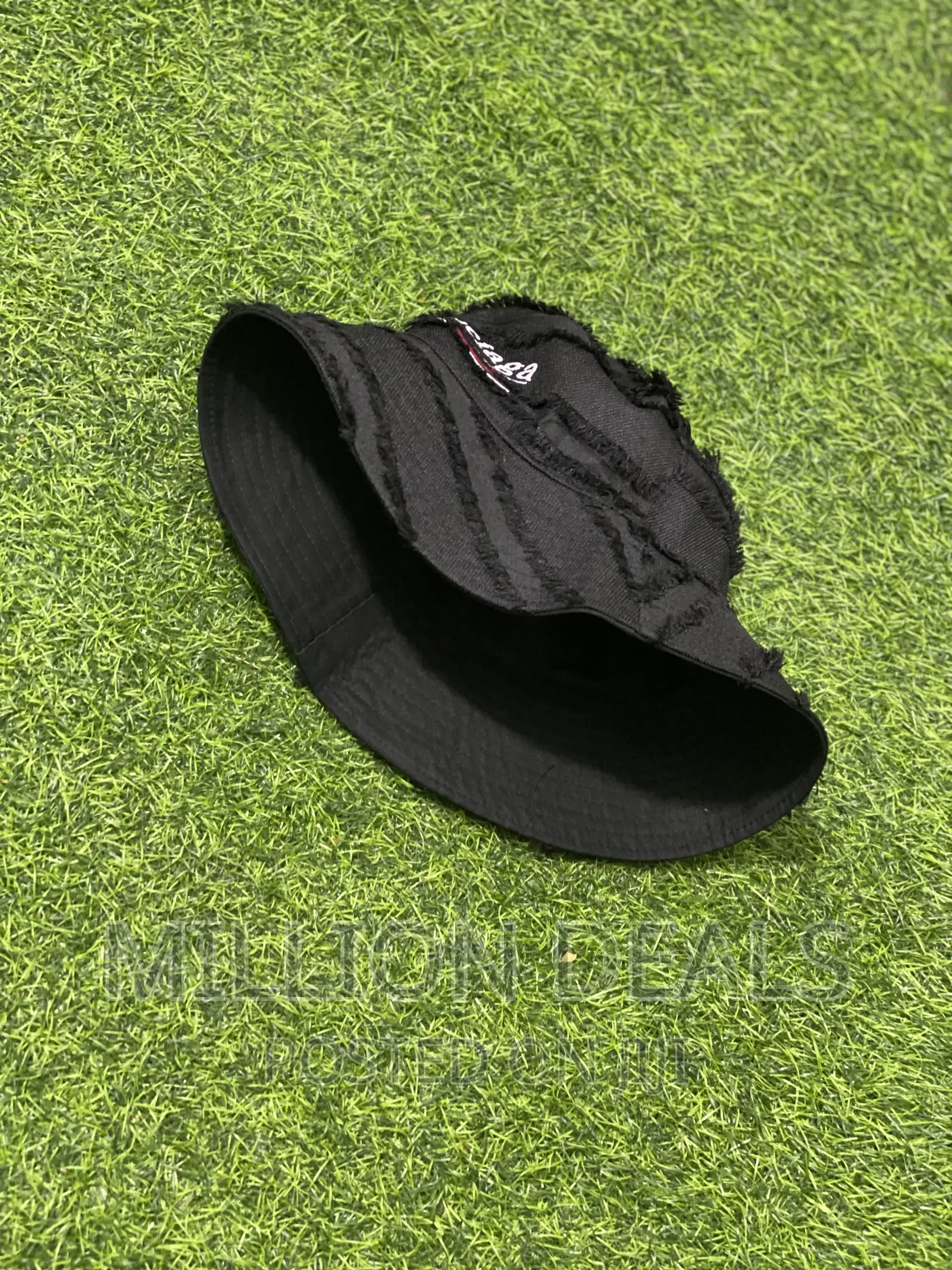 Luxe Stylish Unisex Pattern Black Bucket Beach Hat