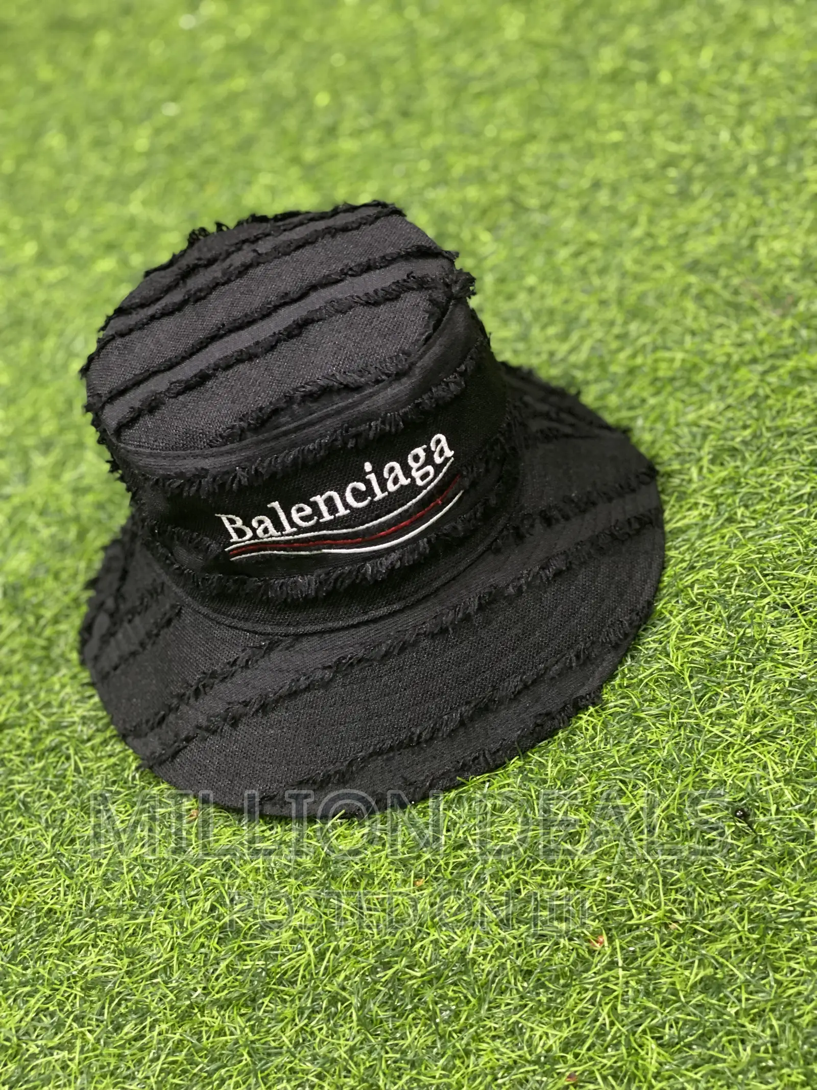 Luxe Stylish Unisex Pattern Black Bucket Beach Hat