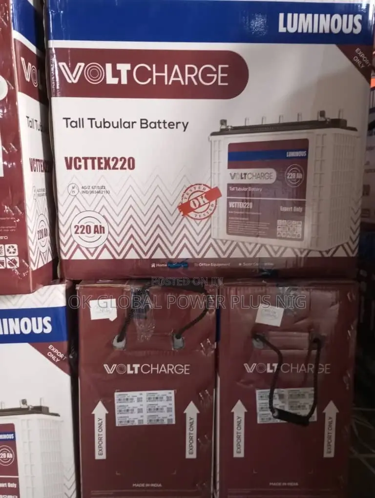 Luminous 220ah/12v Voltcharge Tubular Battery