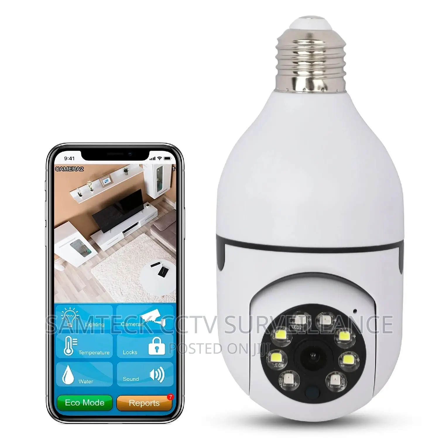 Smart PTZ Bulb Indoor Camera