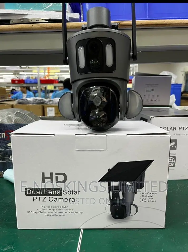 Dual Lens Solar PTZ Camera